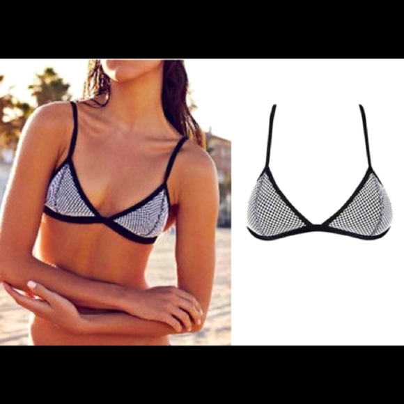 triangl swimwear Other - Triangl Black & White Bathing Suit Top